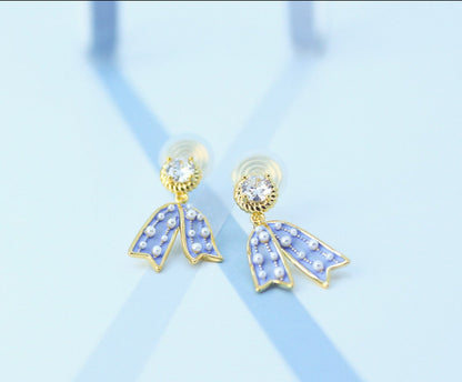 Victory Ribbon Earrings