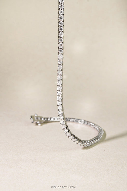 925 Silver Moissanite Tennis Bracelet