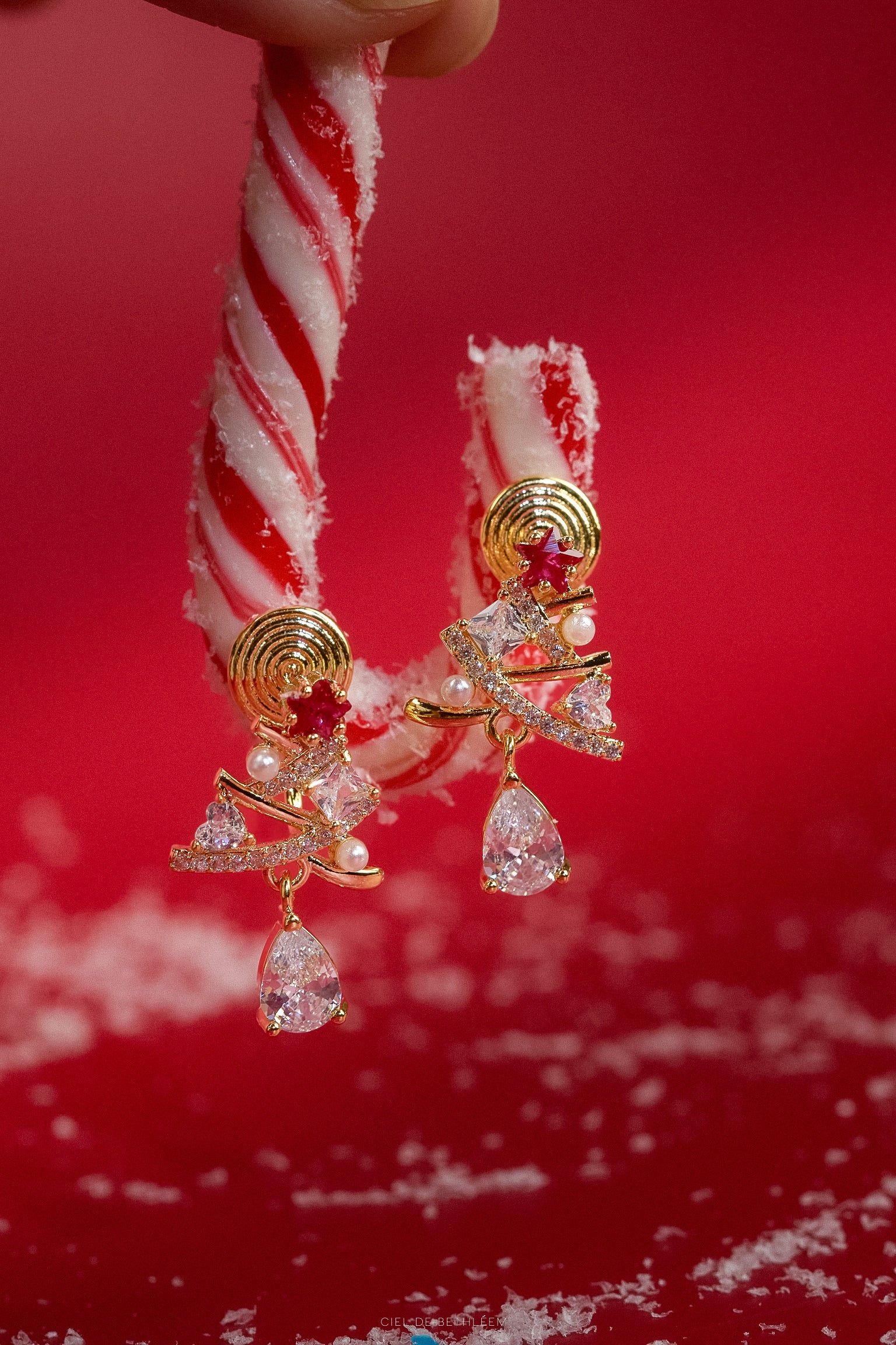 Merry Tree Clip-on Earrings