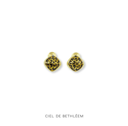 Spotted Leopard Studs Earrings