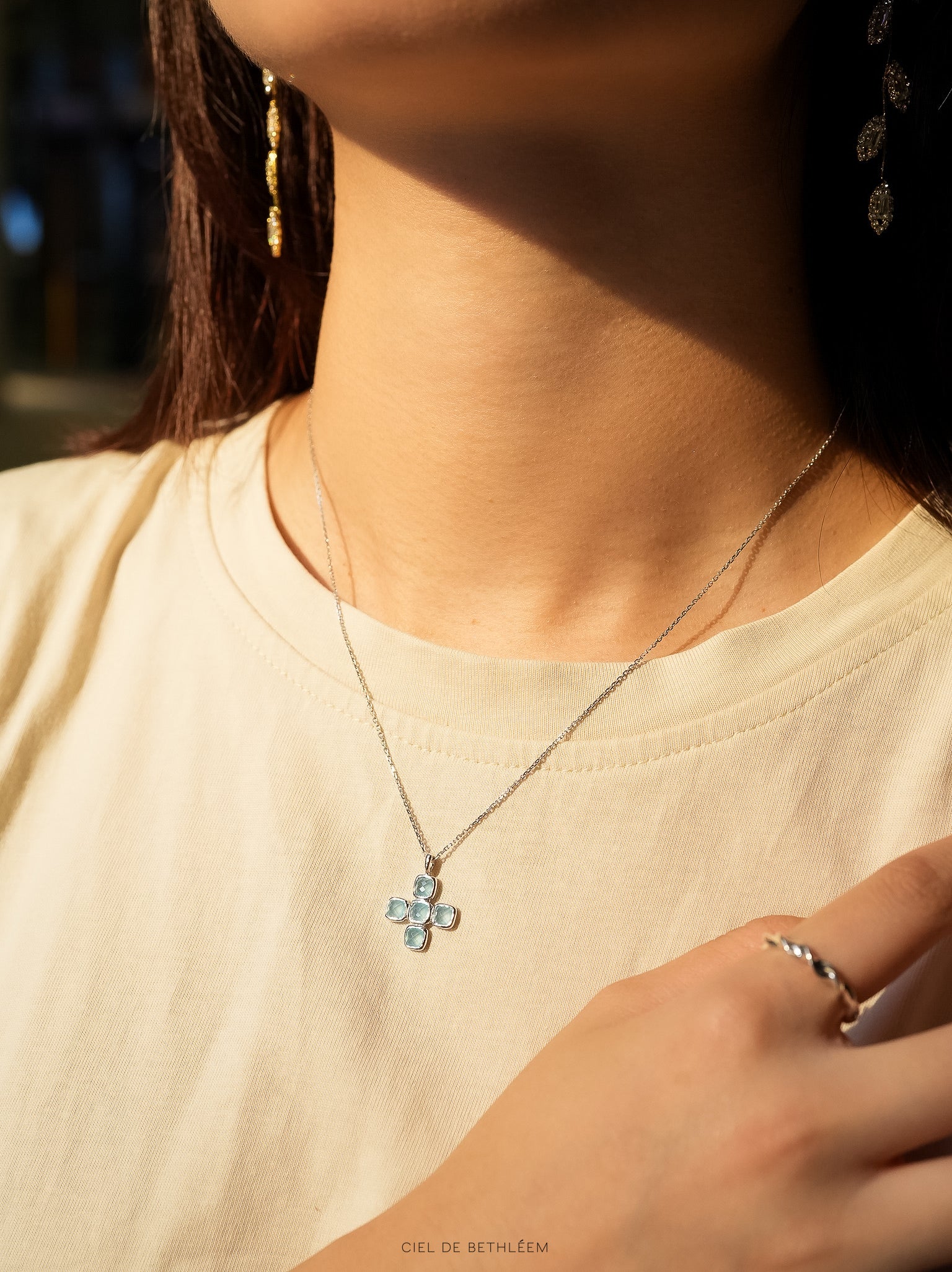 Beacon Cross Necklace