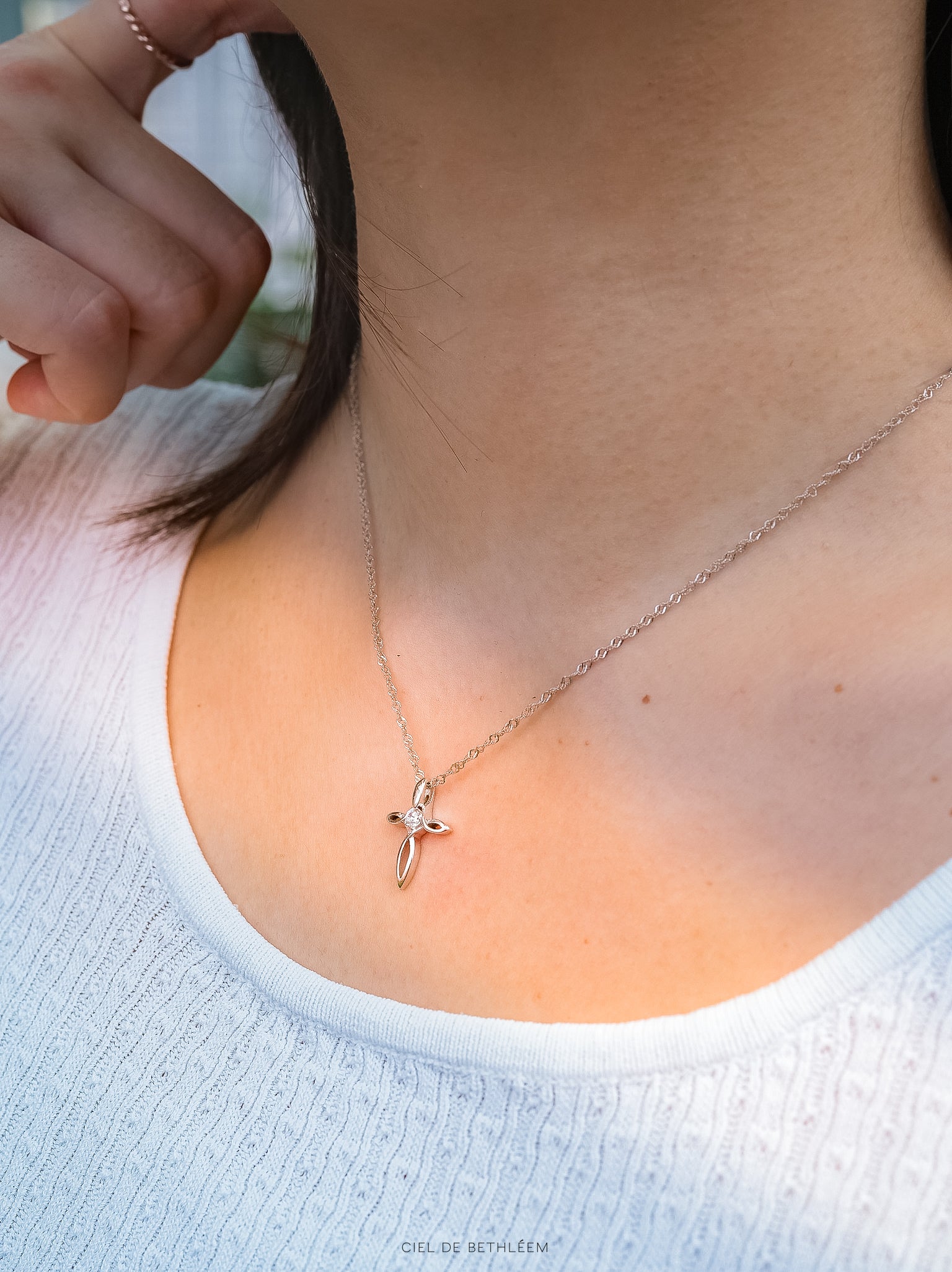 Hope Twisted Cross Pendant