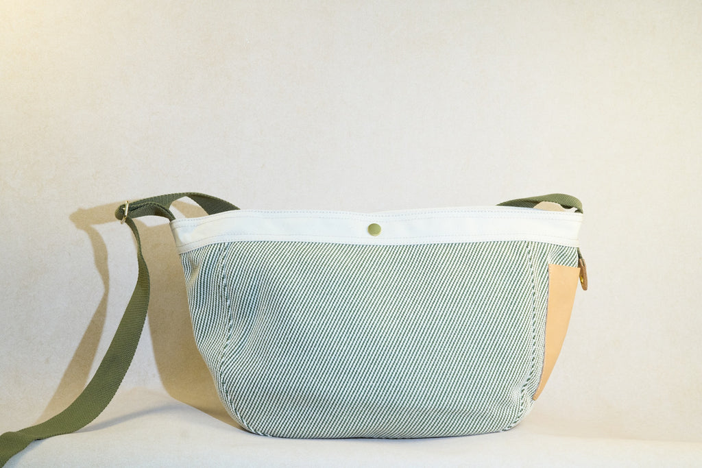 Two-ways Leather x Canvas Bag