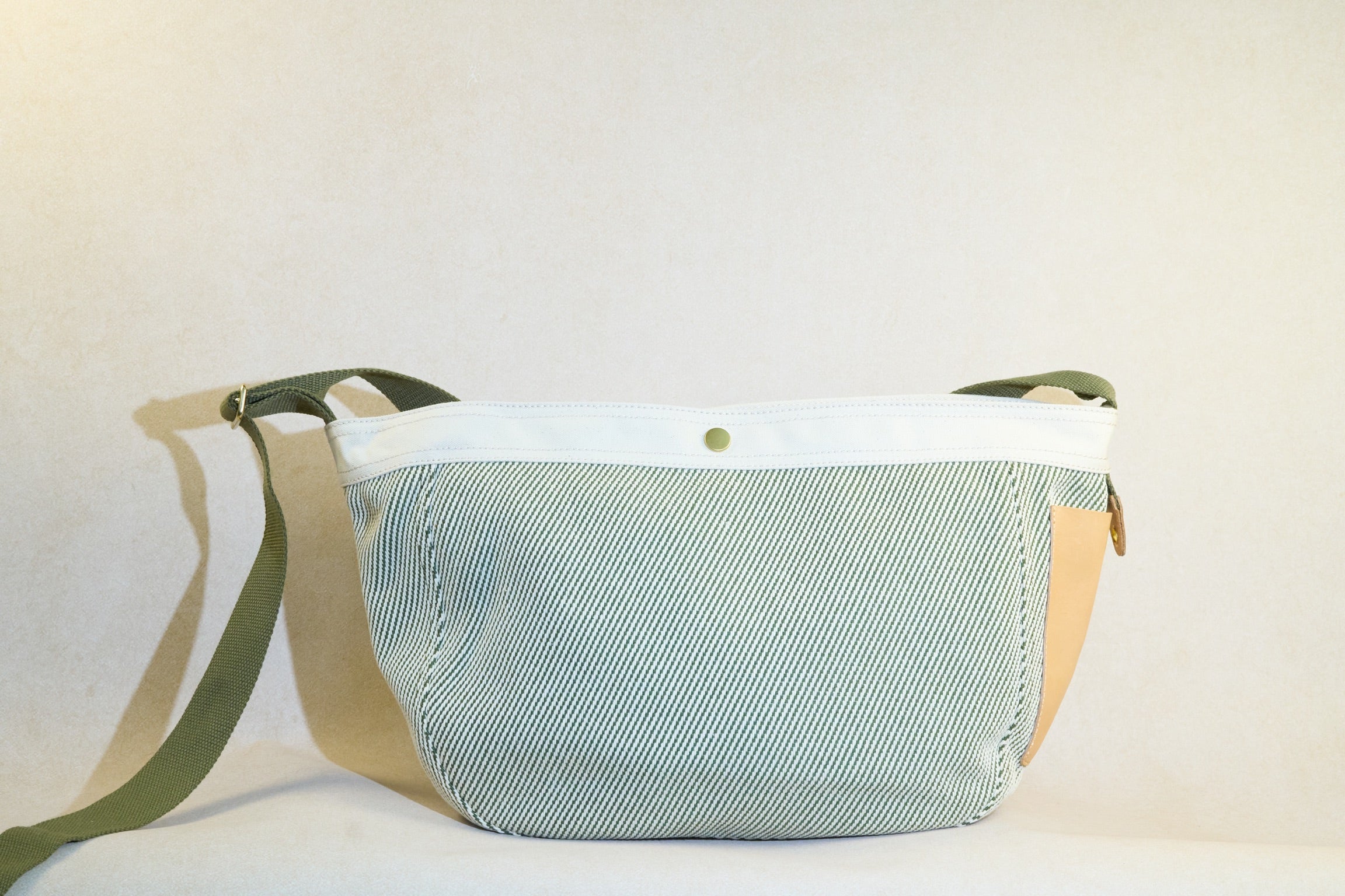 Two-ways Leather x Canvas Bag