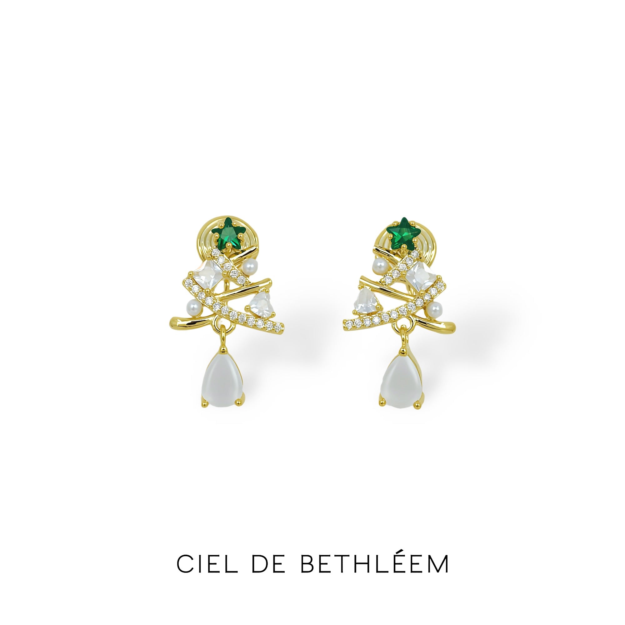 Merry Tree Clip-on Earrings