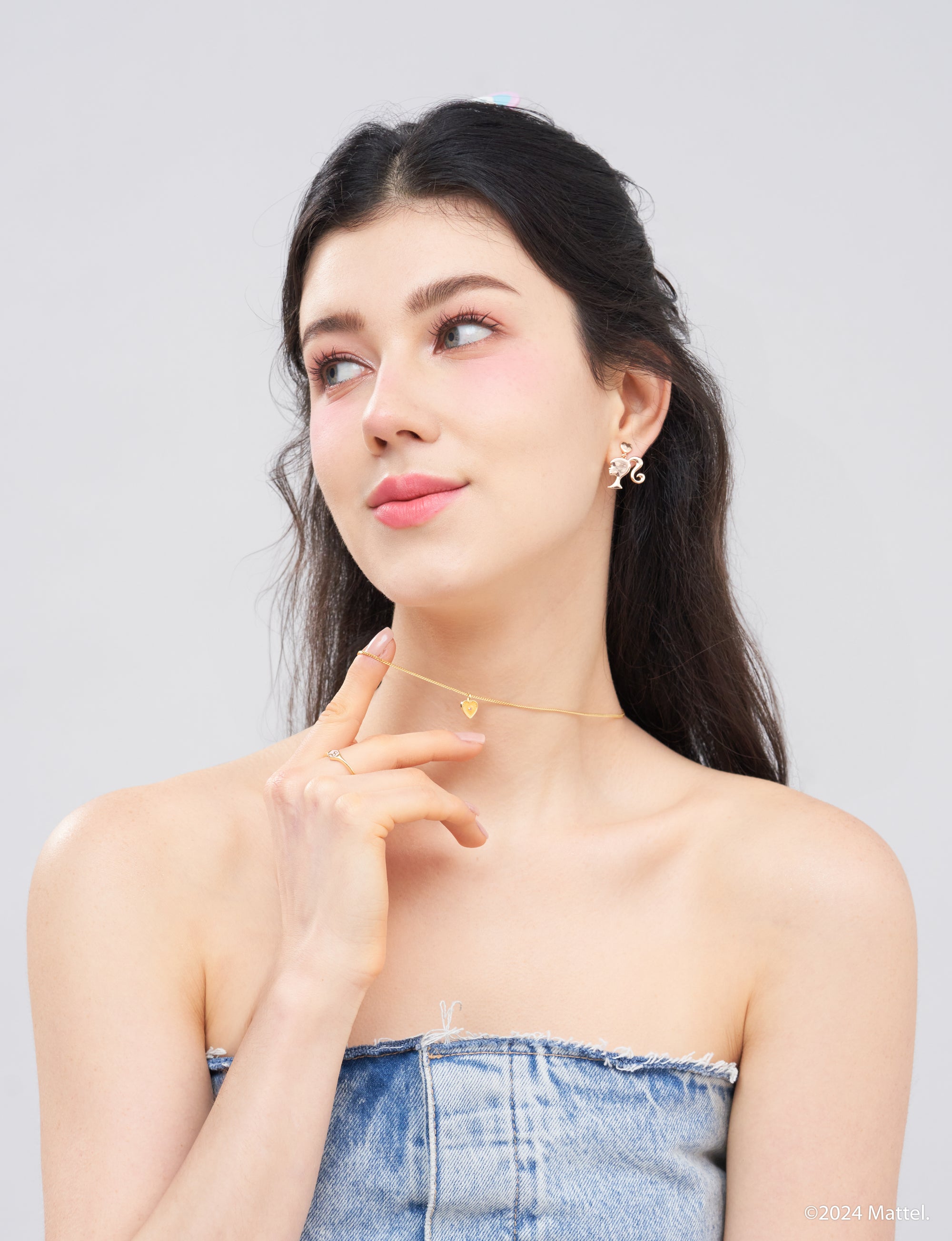 Barbie Silo Head Clip-on Earrings