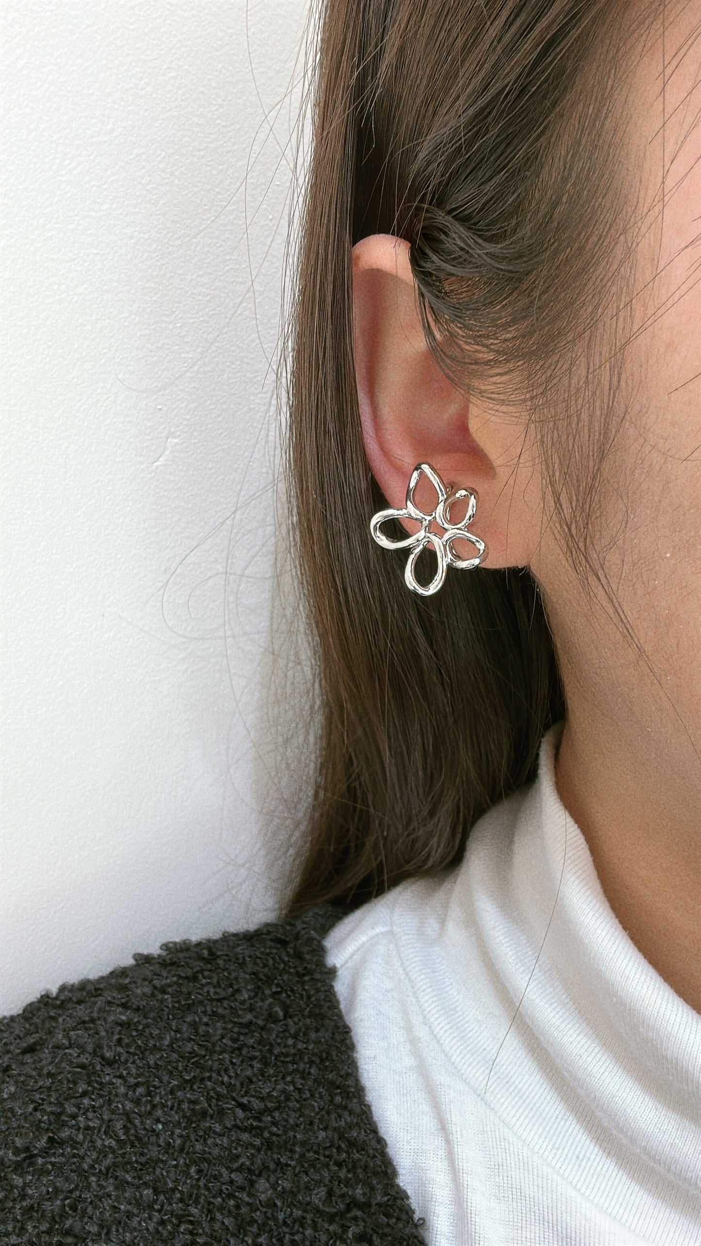 Sketchy Petal Earrings