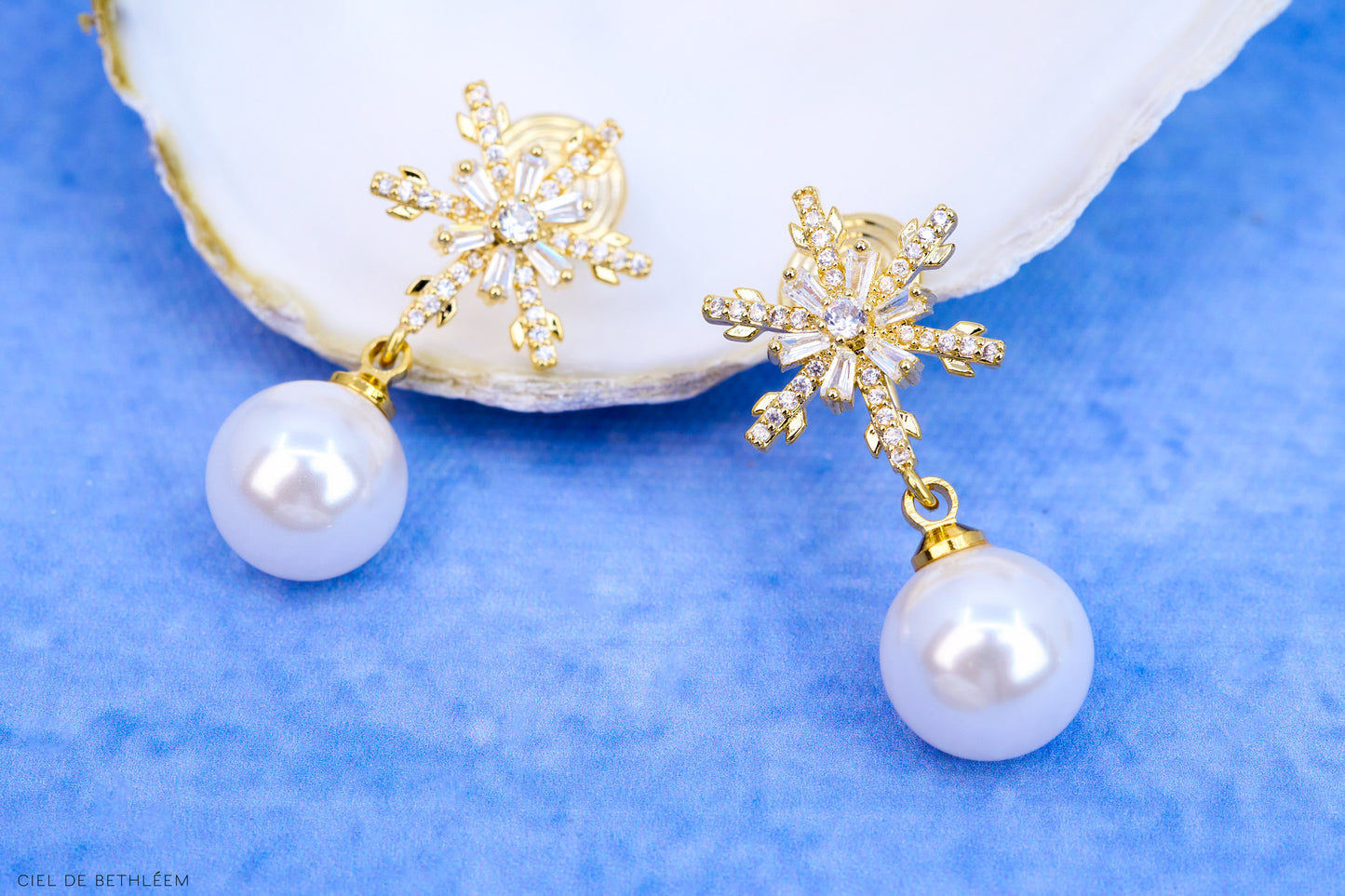 Frozen Pearl Earrings