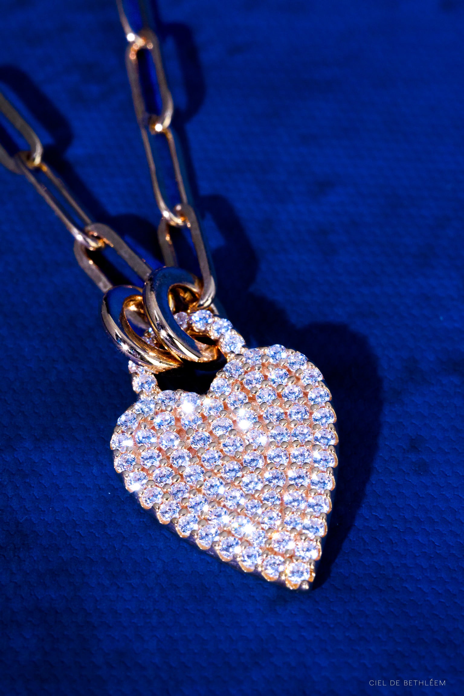 Sparkle Love - Rose Gold 925 Silver Necklace