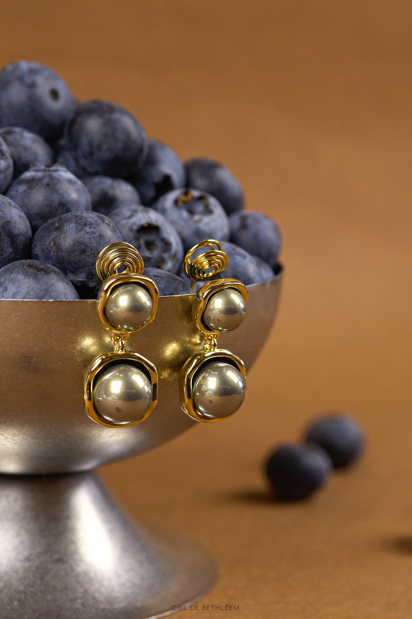 Shadow Double Charm Earrings