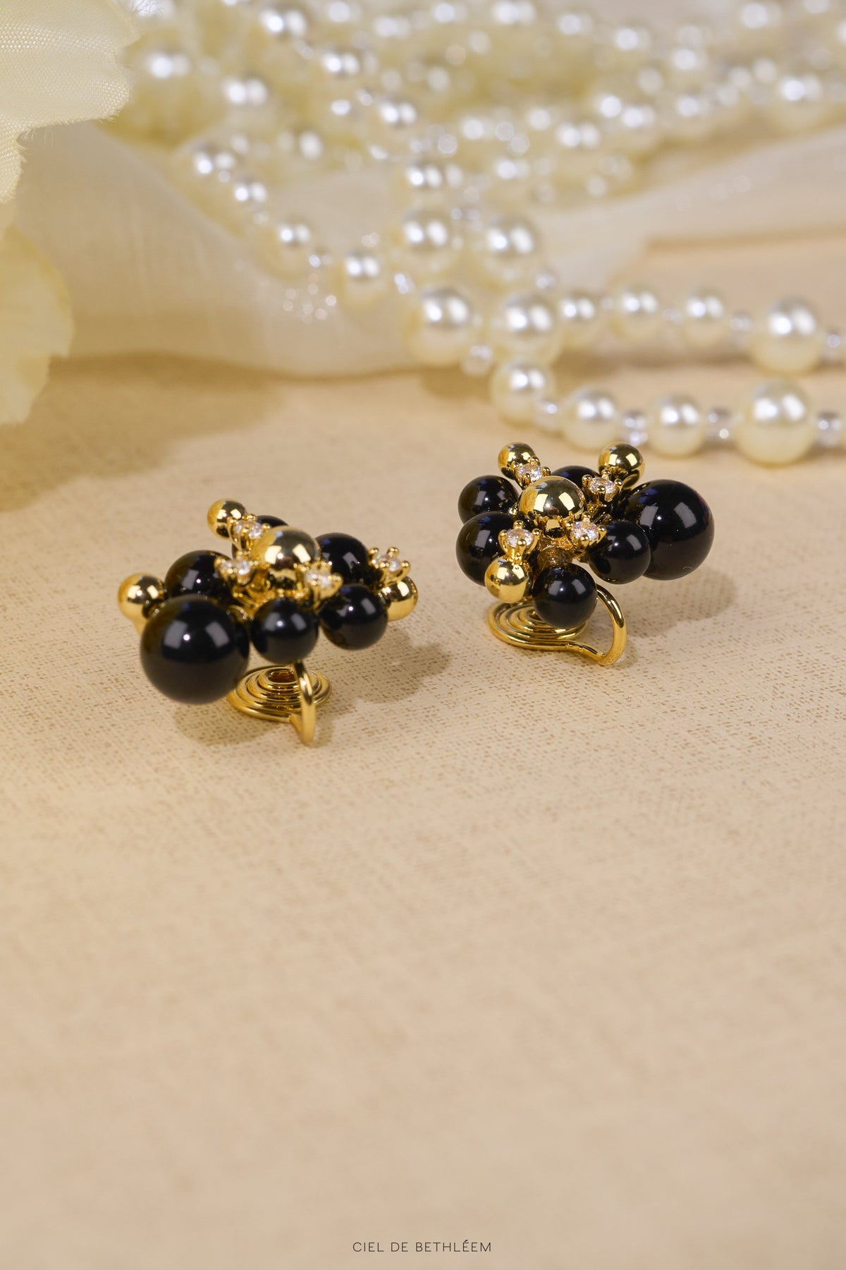 Vintage Black Earrings
