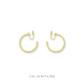 Circle Hoop Earrings - Matte - Small