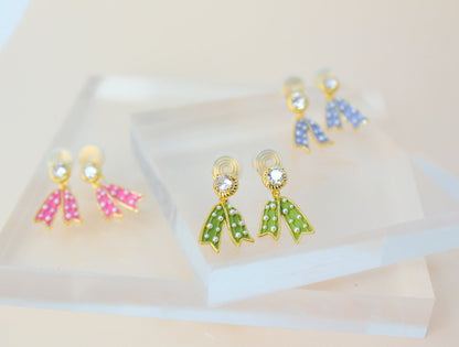 Victory Ribbon Earrings