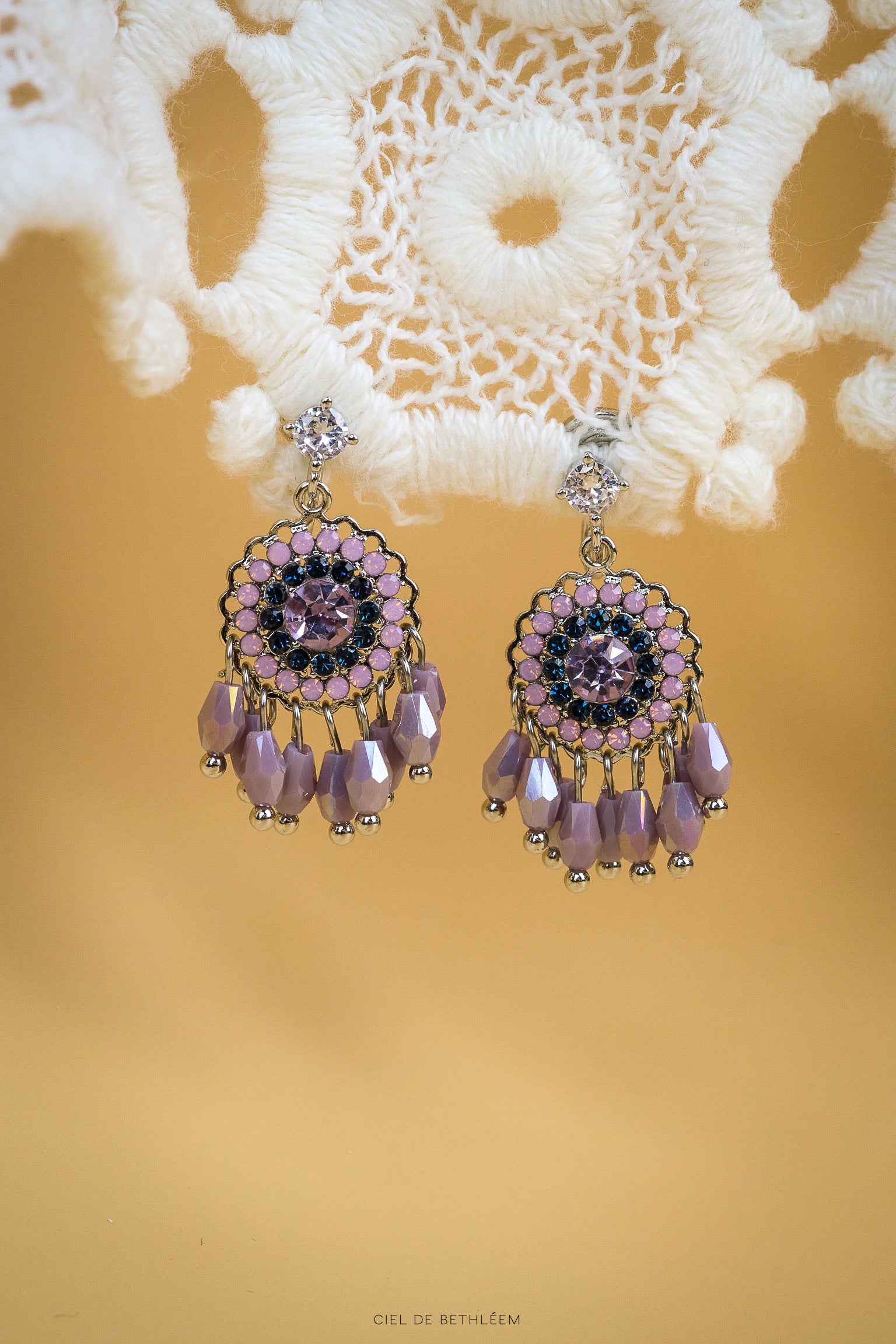 Blush Enchantment Spell Earrings