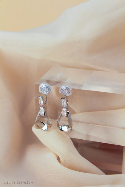 Mont Blanc Clear Drop Earrings