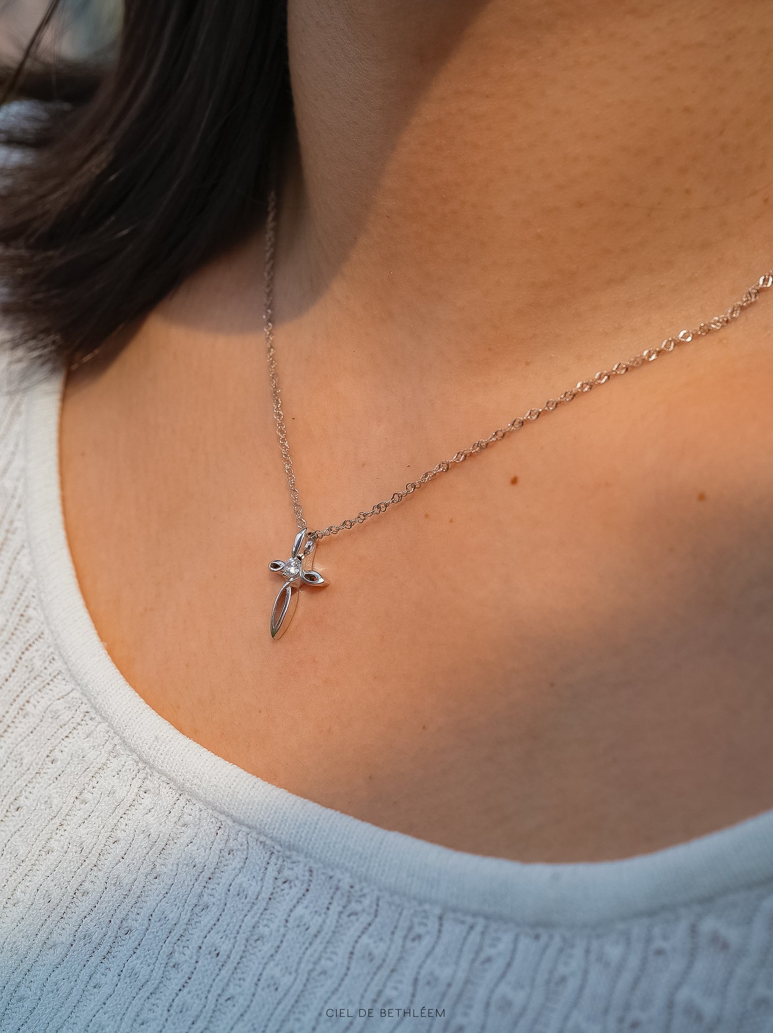 Hope Twisted Cross Pendant