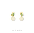 Cute Jade Radish Earrings
