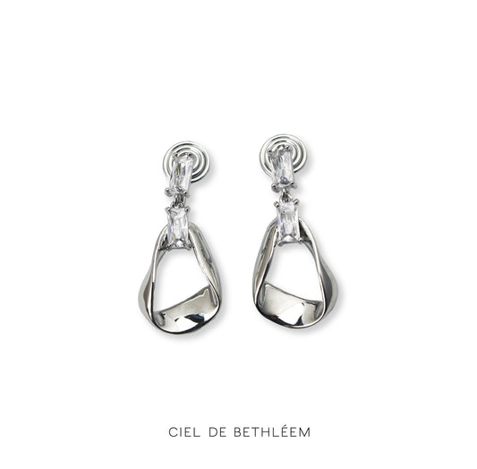 Mont Blanc Clear Drop Earrings