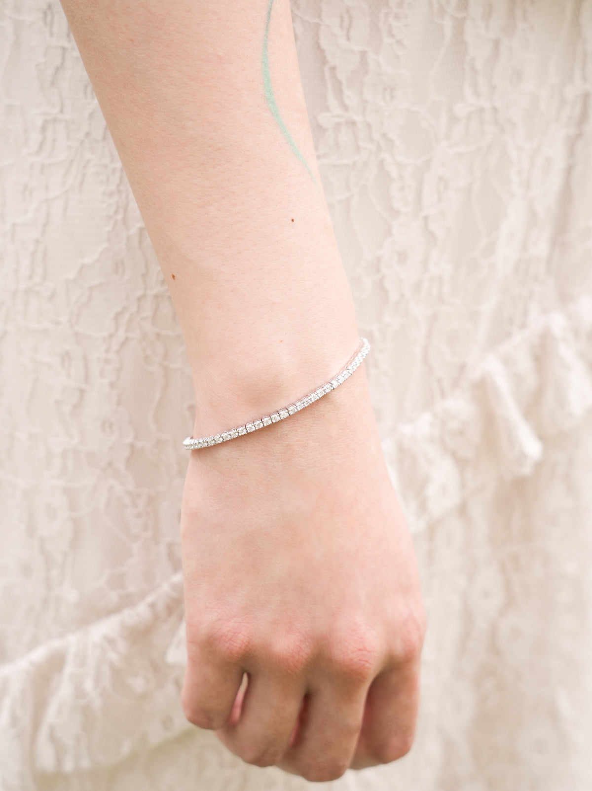 925 Silver Moissanite Tennis Bracelet