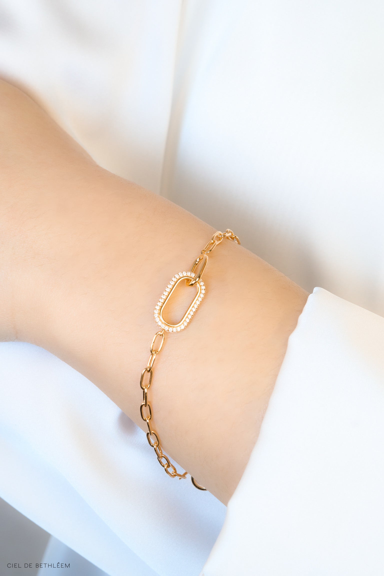 Hold Your Hand - Rose Gold 925 Silver Bracelet