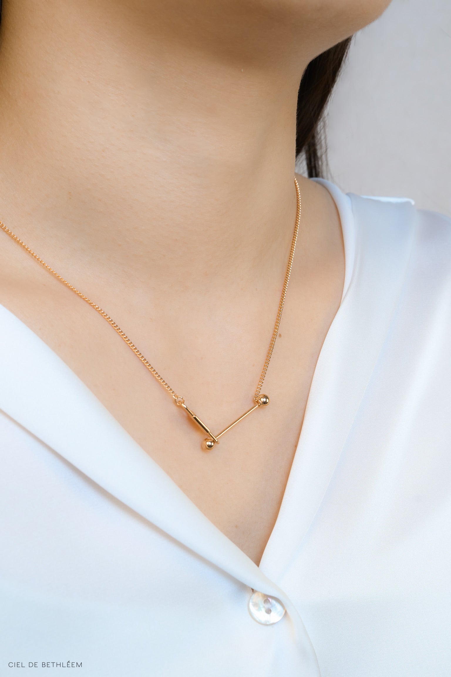 Once Again - Rose Gold 925 Silver Necklace