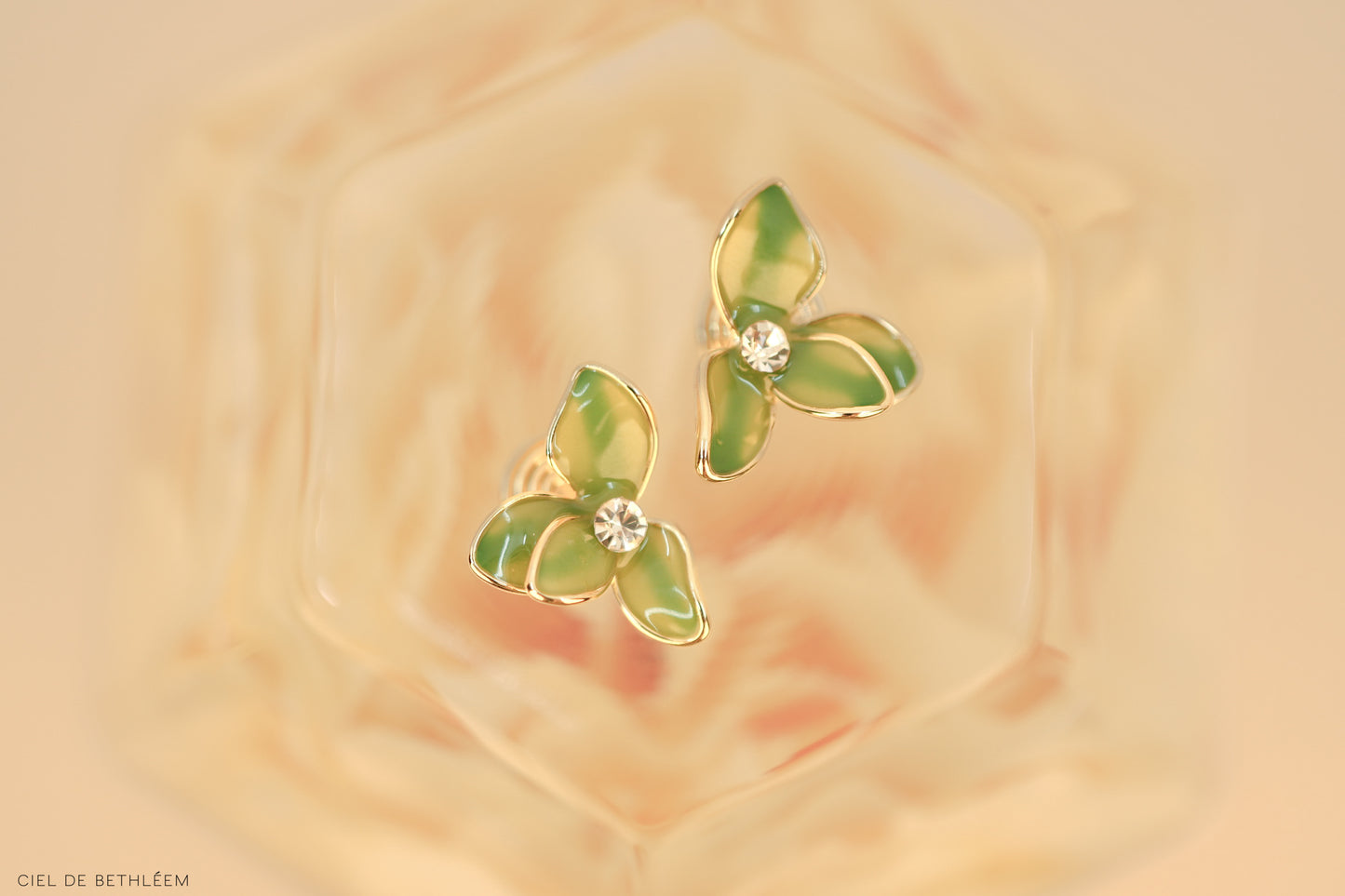 Emerald Leaf Studs