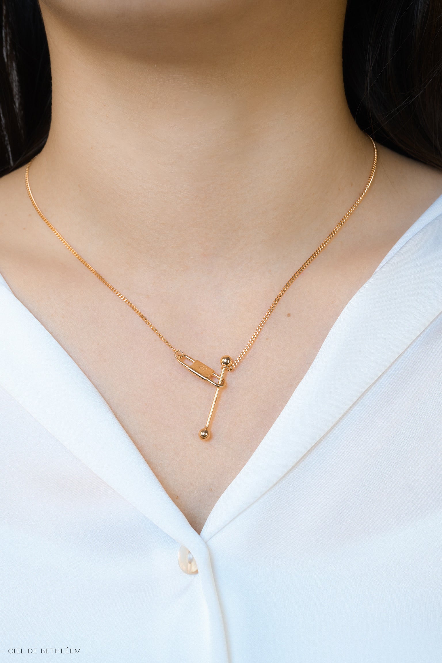 Once Again - Rose Gold 925 Silver Necklace