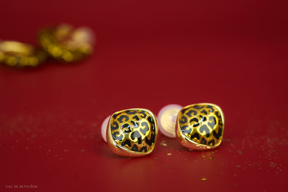 Spotted Leopard Studs Earrings