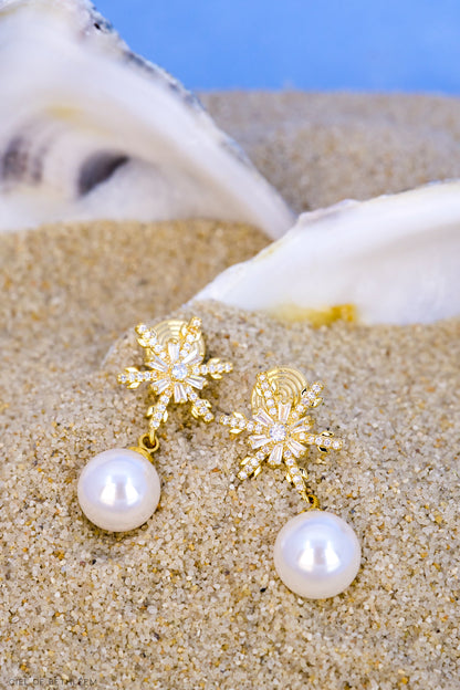 Frozen Pearl Earrings