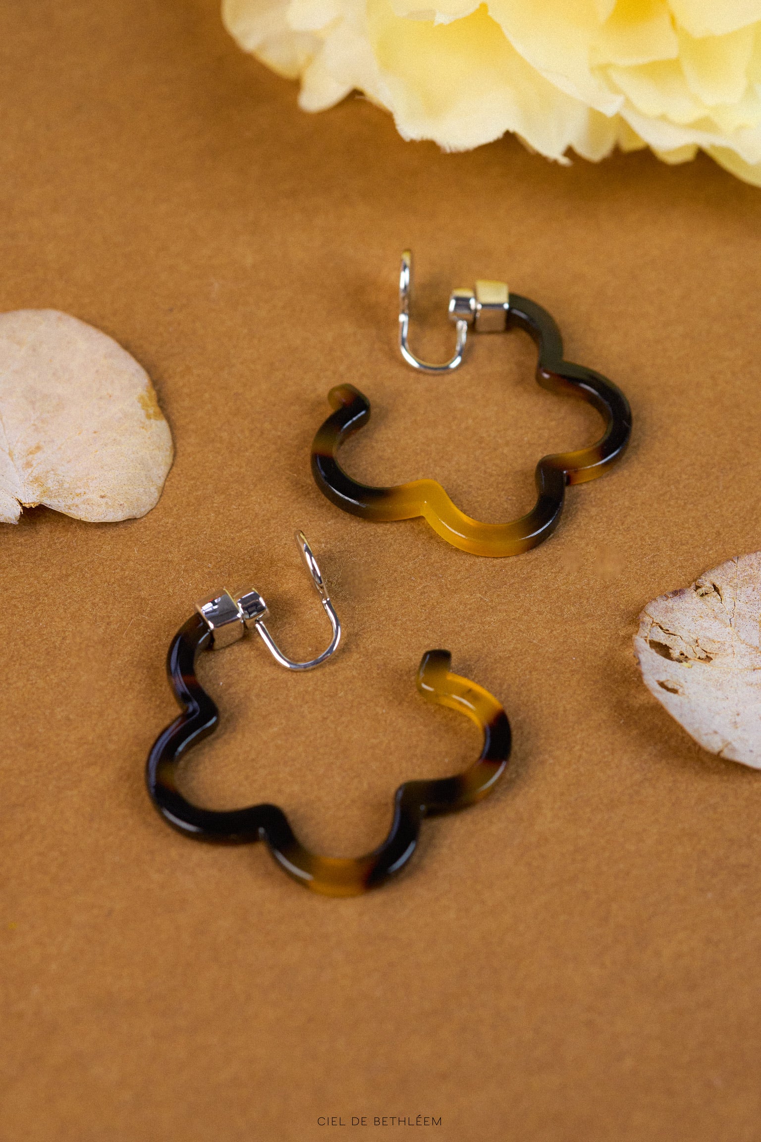 Toffee Petal Earrings