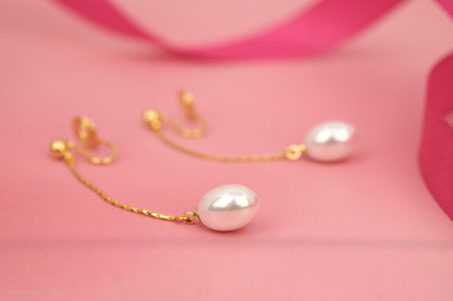 Dewy Pearl Drop Earrings