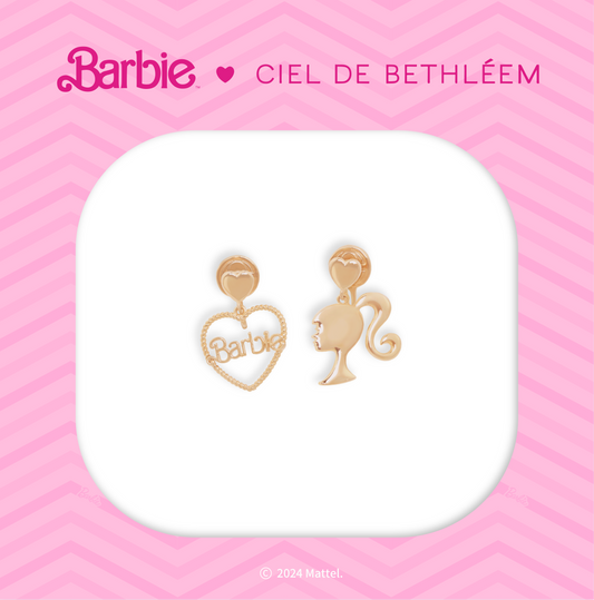 Barbie Silo Head Clip-on Earrings