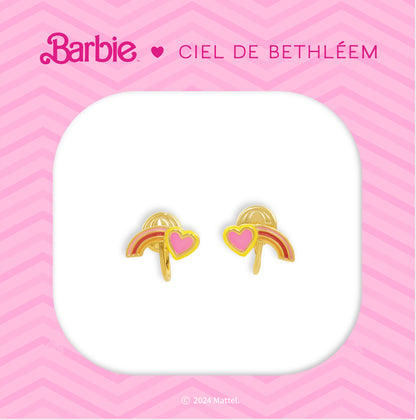 Barbie Rainbow Clip-on Earrings