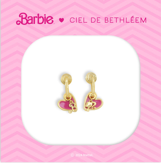 Barbie Play With Heart Clip-on Earrings