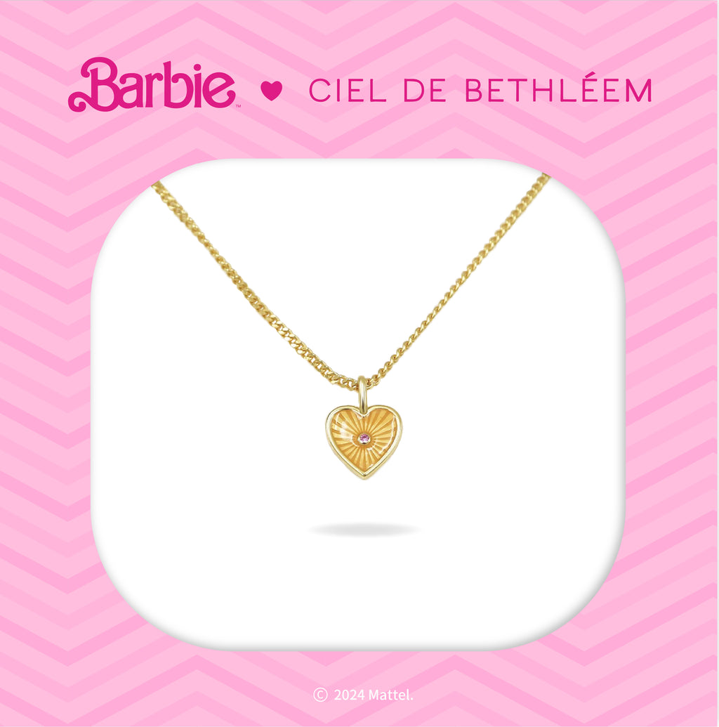 Barbie Pink Heart Necklace