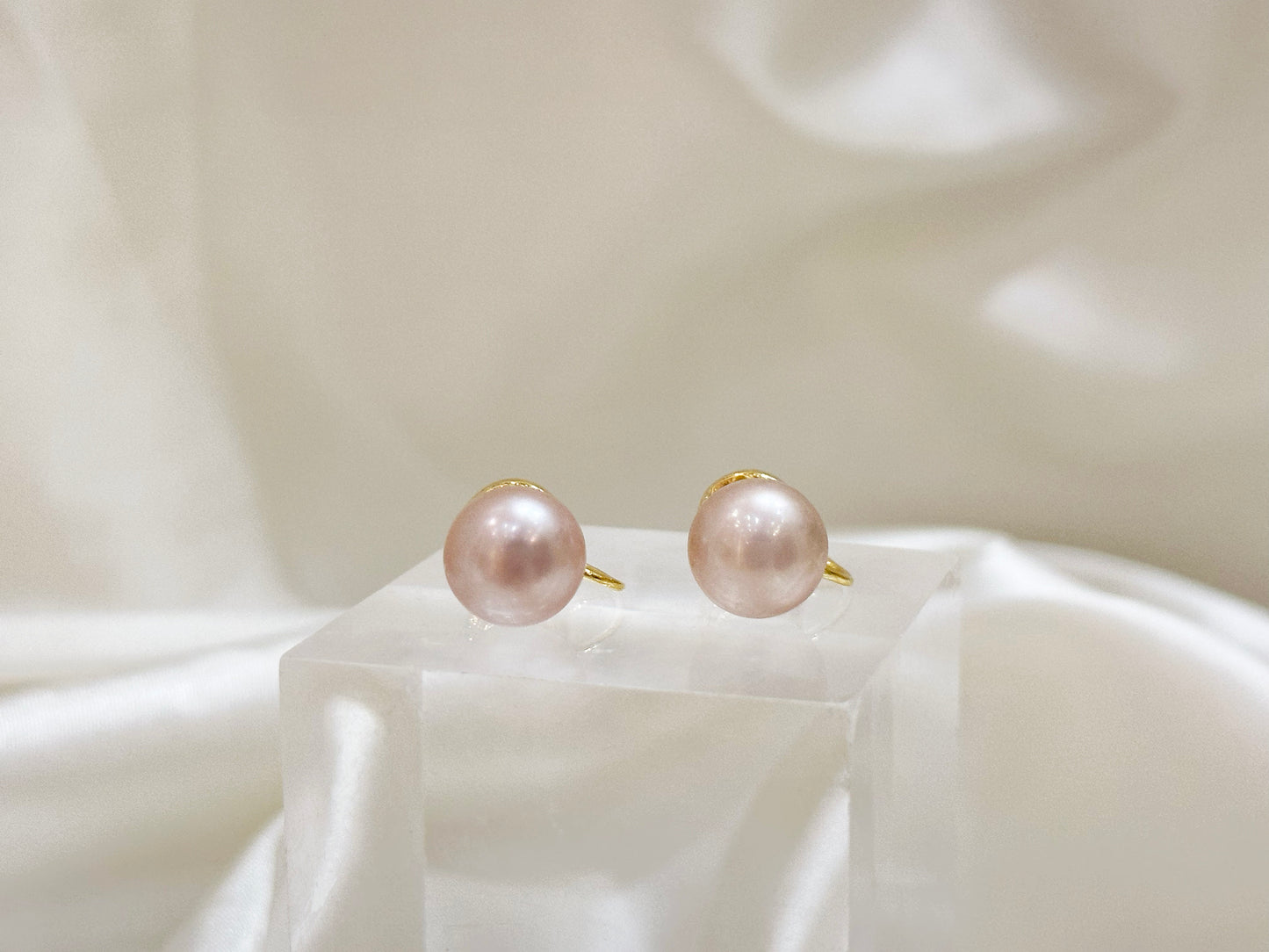 10mm Fresh-water Pearl Earrings