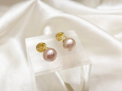 10mm Fresh-water Pearl Earrings