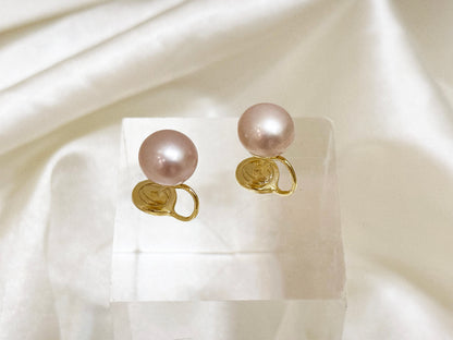 10mm Fresh-water Pearl Earrings