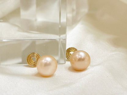 11mm Fresh-water Pearl Earrings