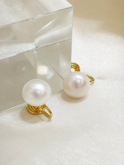 11mm Fresh-water Pearl Earrings