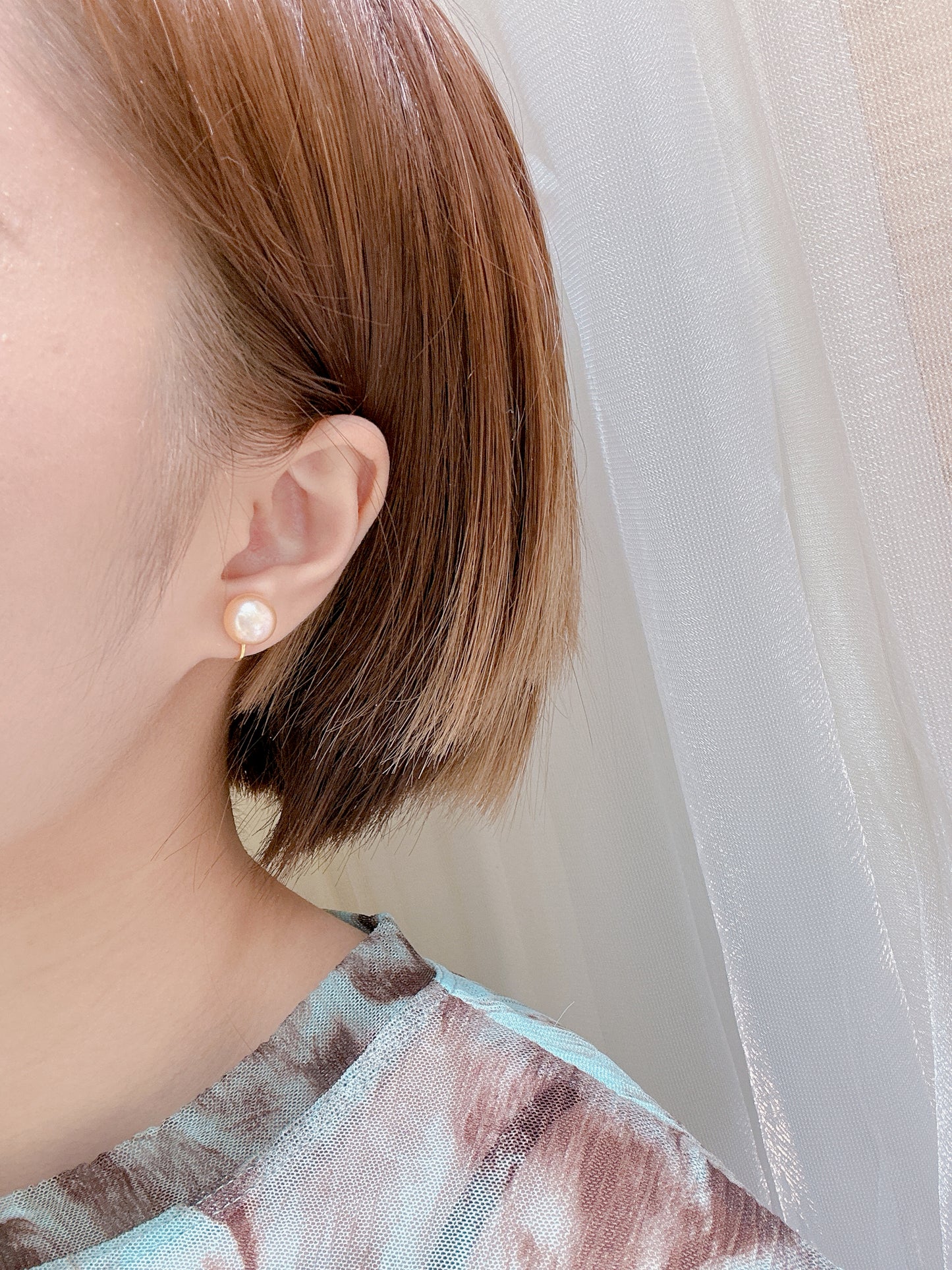 10mm Fresh-water Pearl Earrings