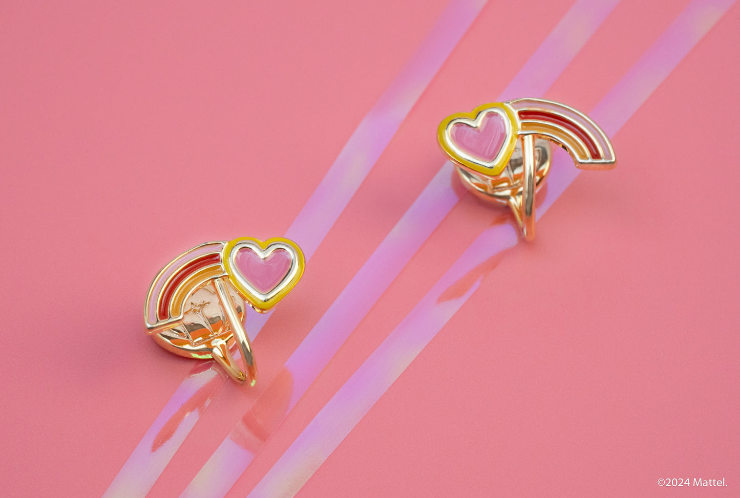 Barbie Rainbow Clip-on Earrings