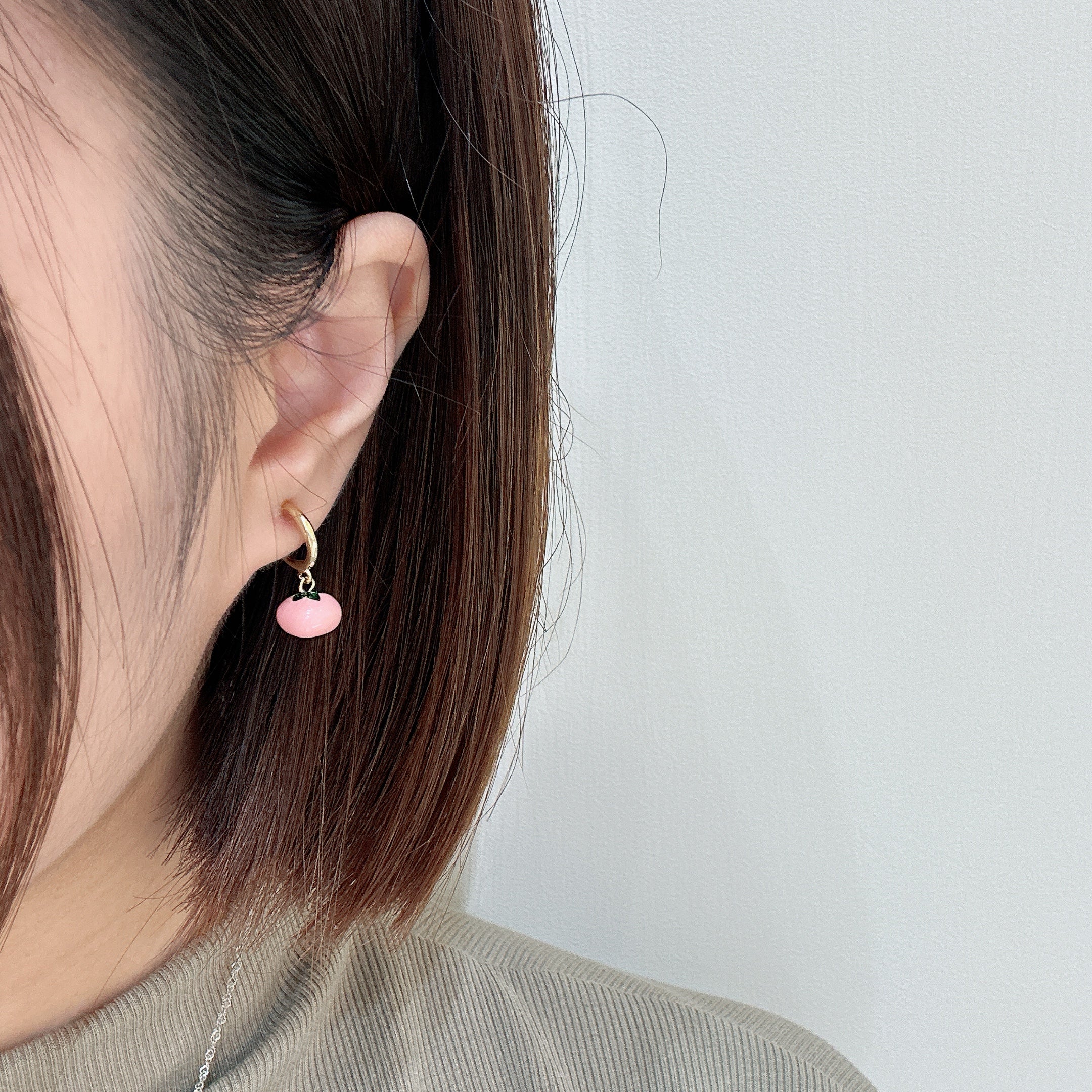 Persimmon Pink Earrings
