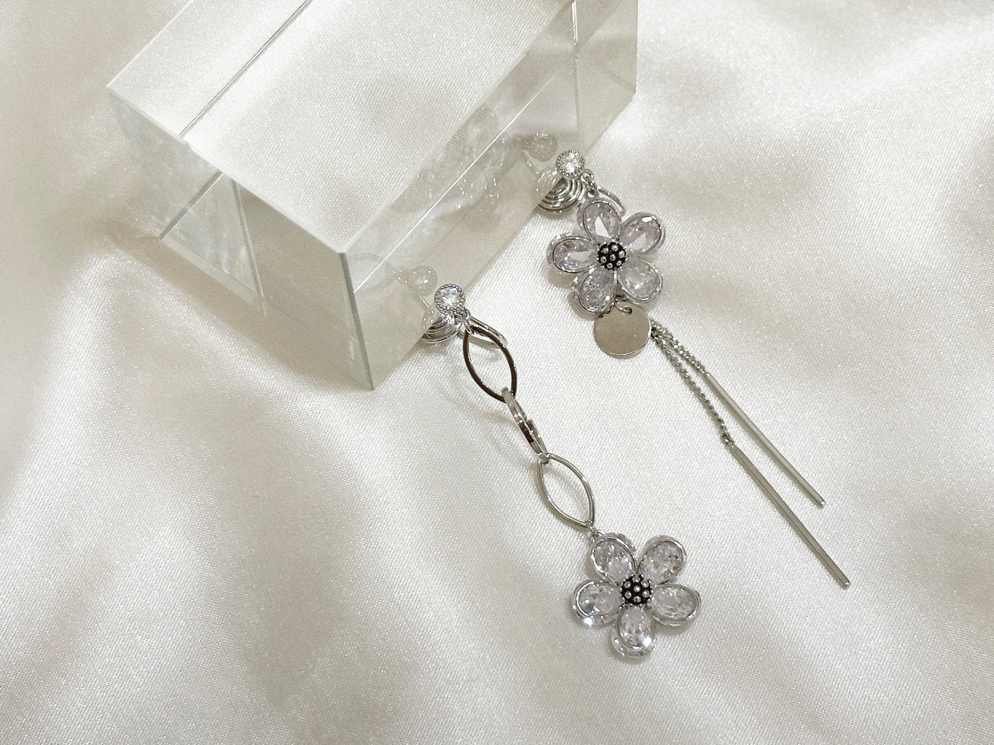 Florence Silver Drop Earrings