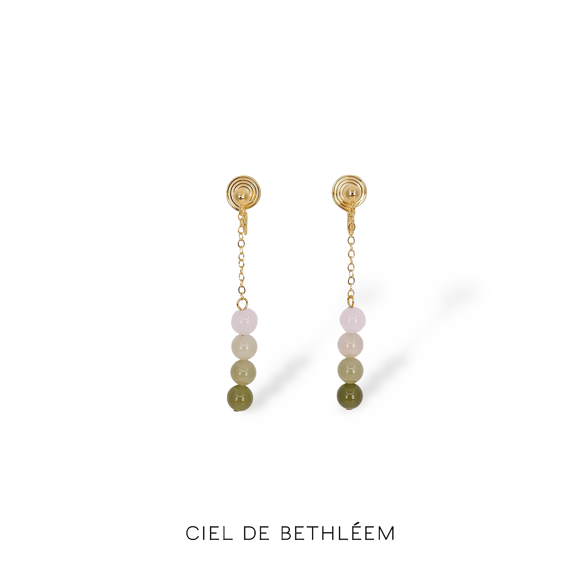 Japanese Dango Jade Earrings