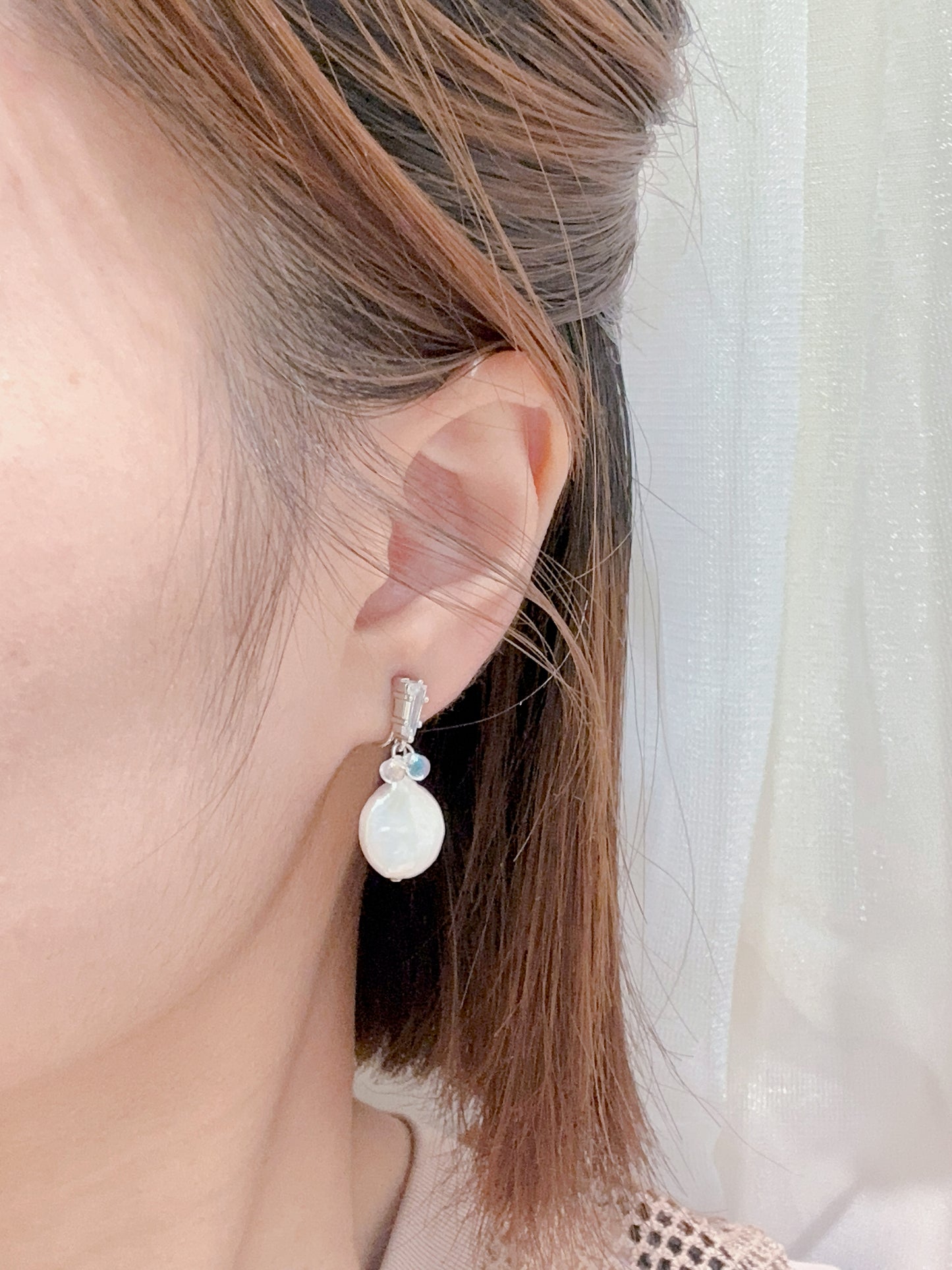 [Handmade Design] Baroque Pearl Earrings