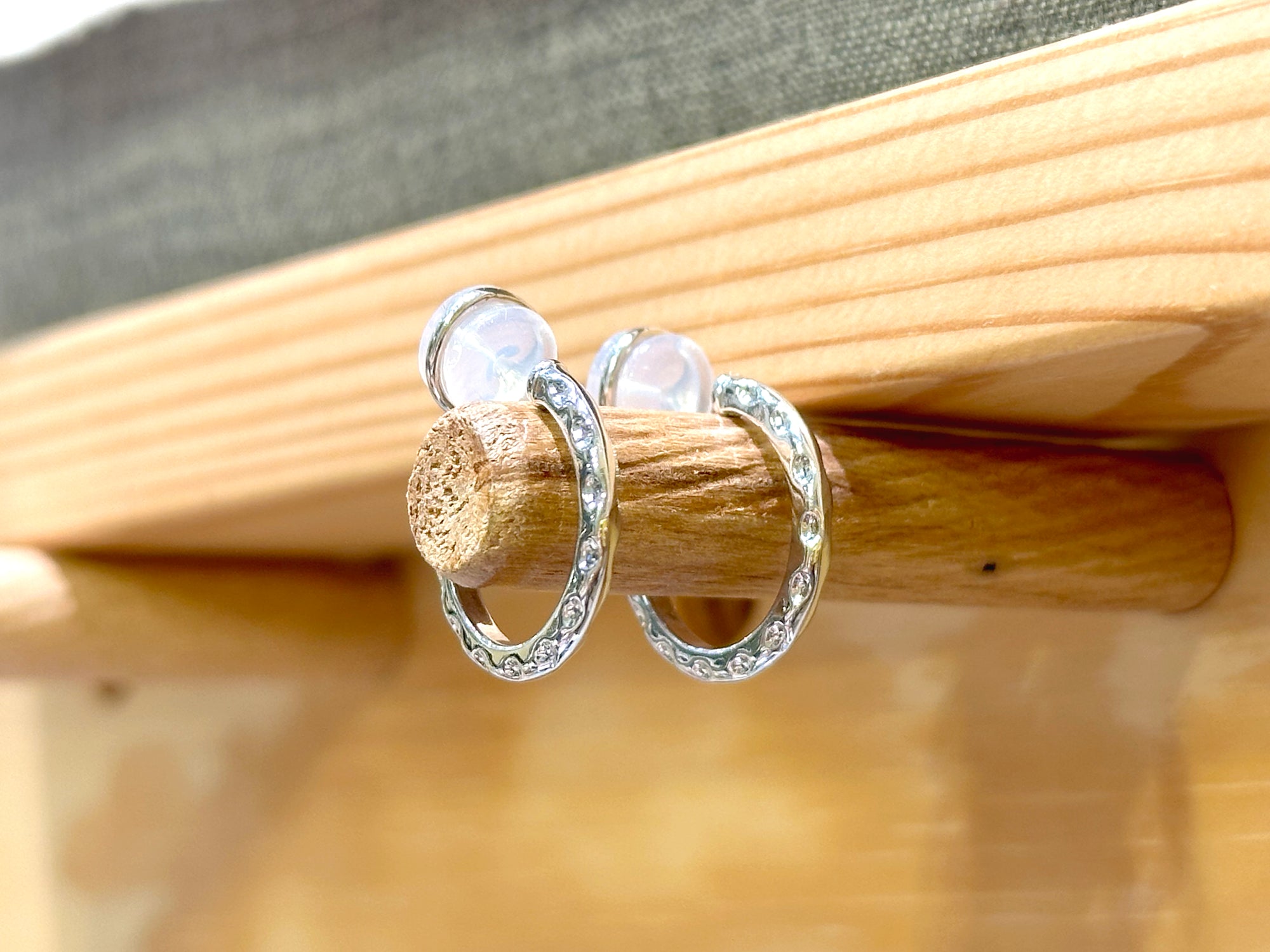 Uneven Dot Hoop
