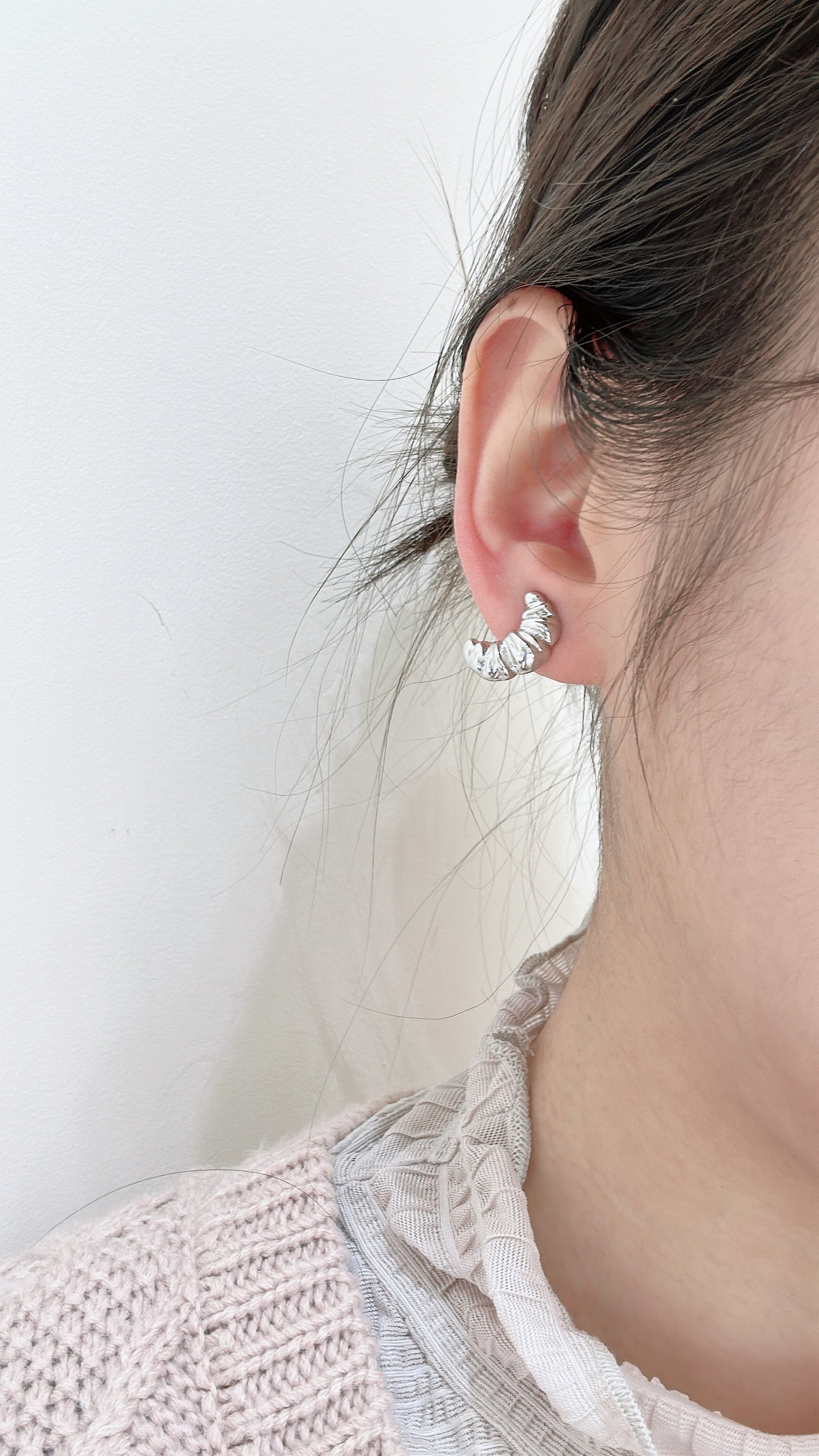 French Chic Croissant Earrings