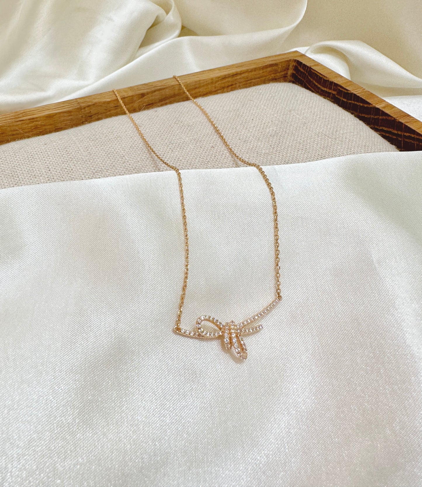 [S925 Silver] The Gift - Rose Gold Necklace