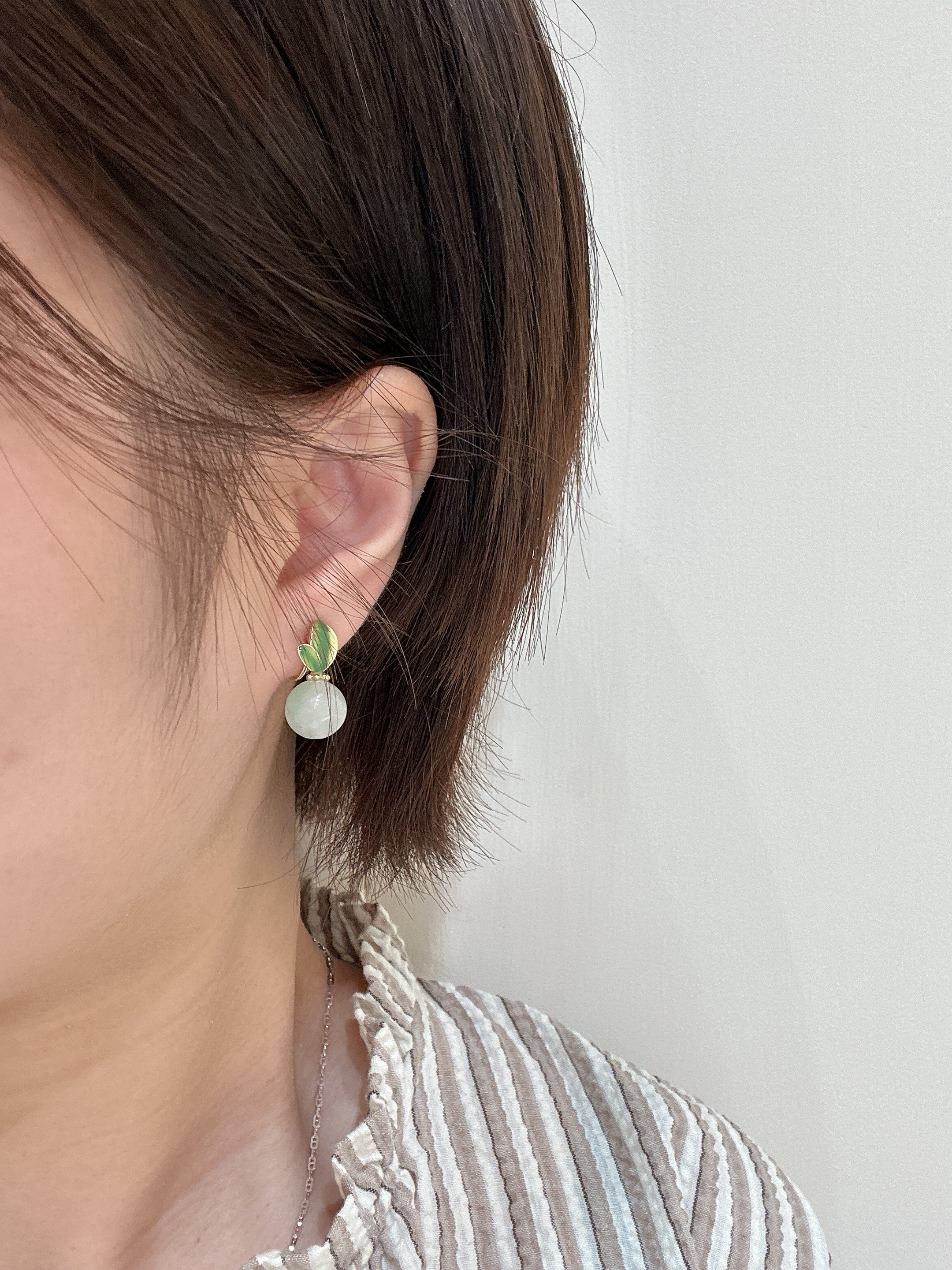 Cute Jade Radish Earrings